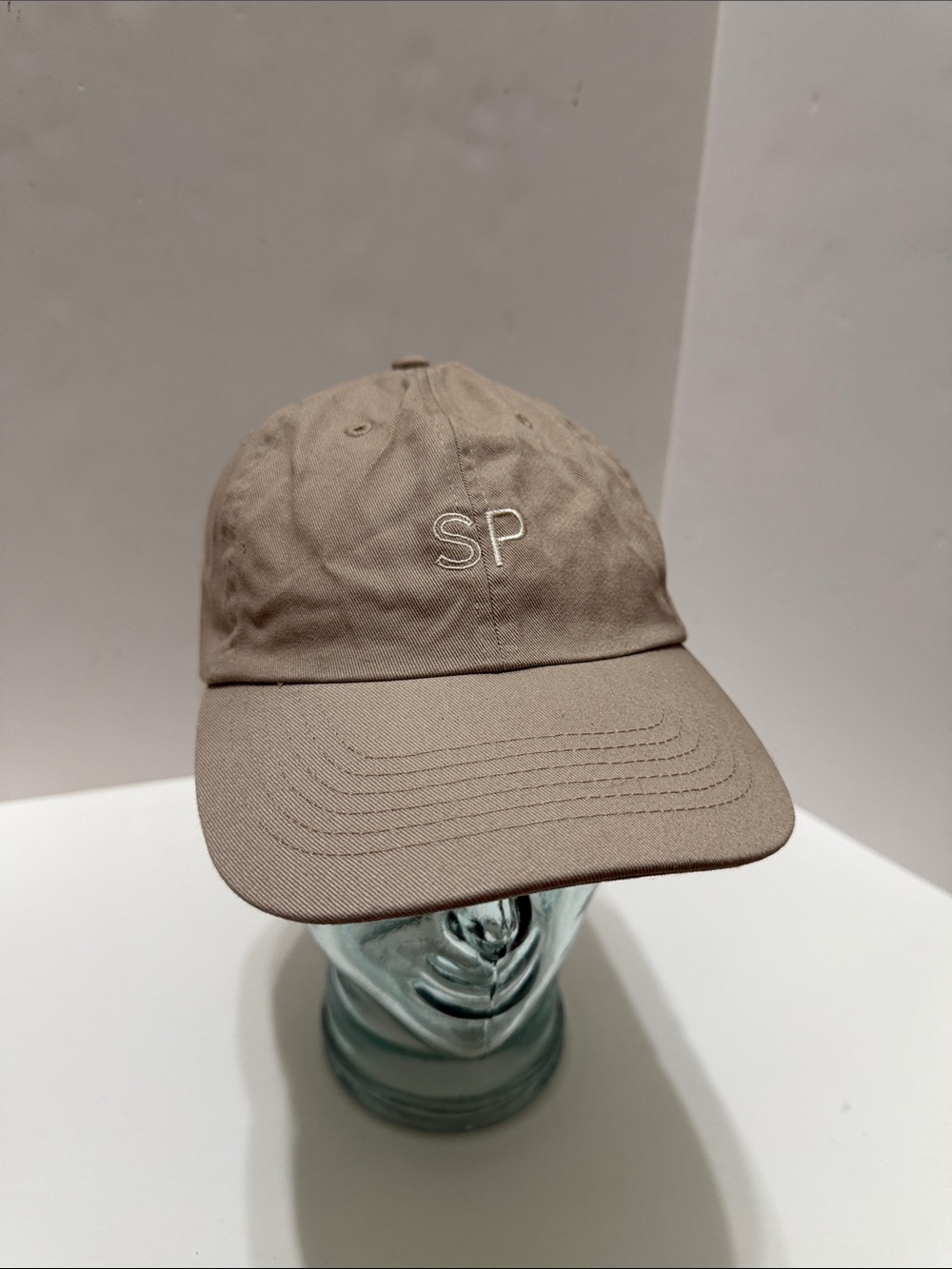SP Skin Pharm Embroidered Cotton Baseball Cap - Taupe